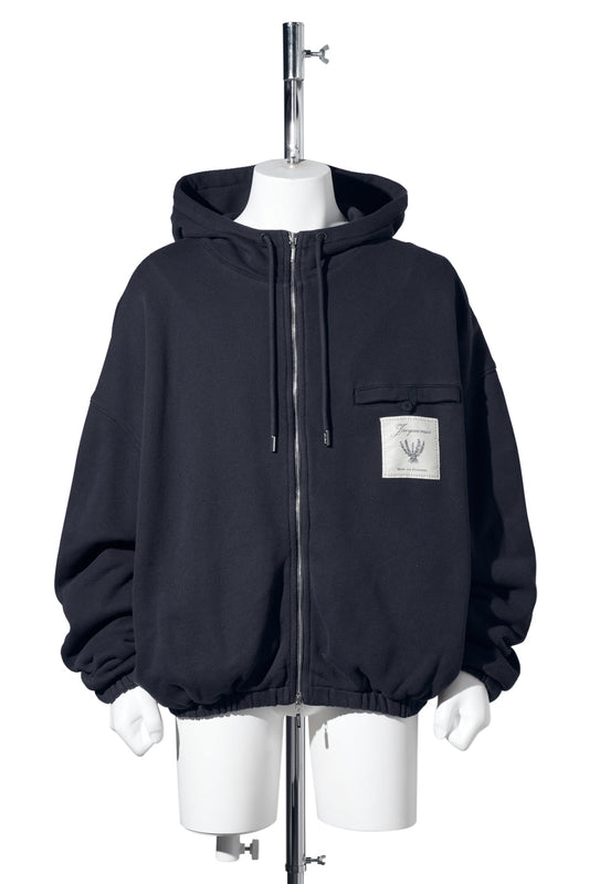 LE HOODIE TORNEO / 3EO:ROSEMARY LABEL DARK NAVY