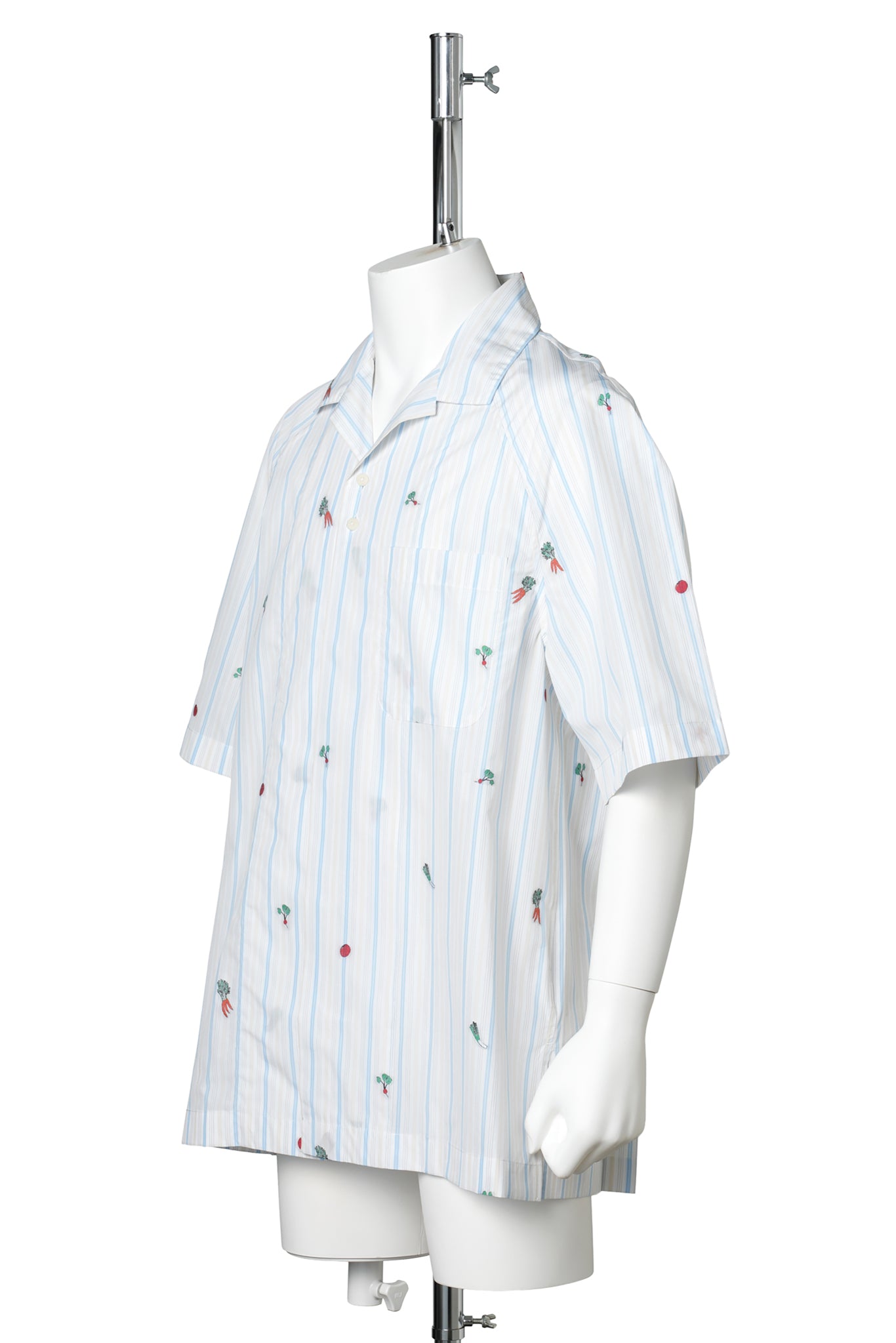 LA CHEMISE ROMARIN MC / 1MF:JACQUARD CLASSIC STRIPES