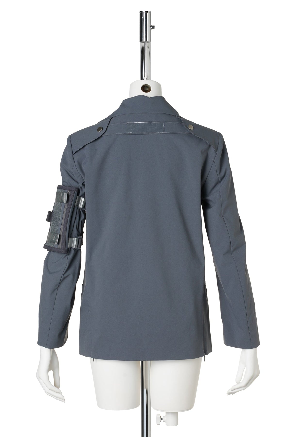 TAILORED JACKET WITH ARM POUCH / SLATE GREY