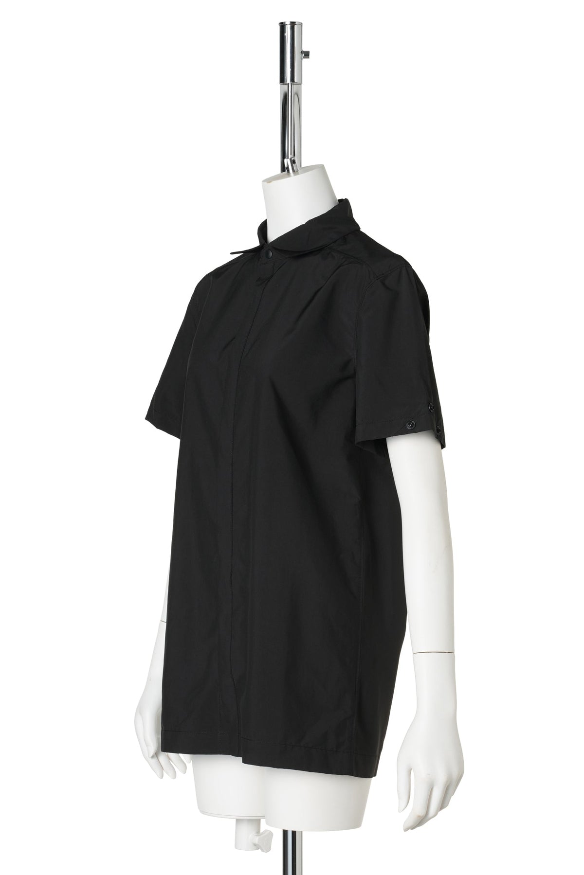 DETACHABLE SLEEVE SHIRT WITH BODY BAG / BLACK/AMETHYST