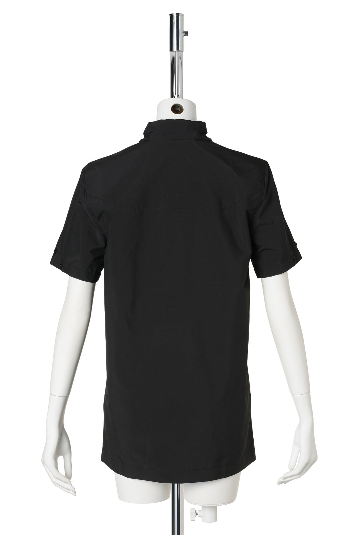 DETACHABLE SLEEVE SHIRT WITH BODY BAG / BLACK/AMETHYST
