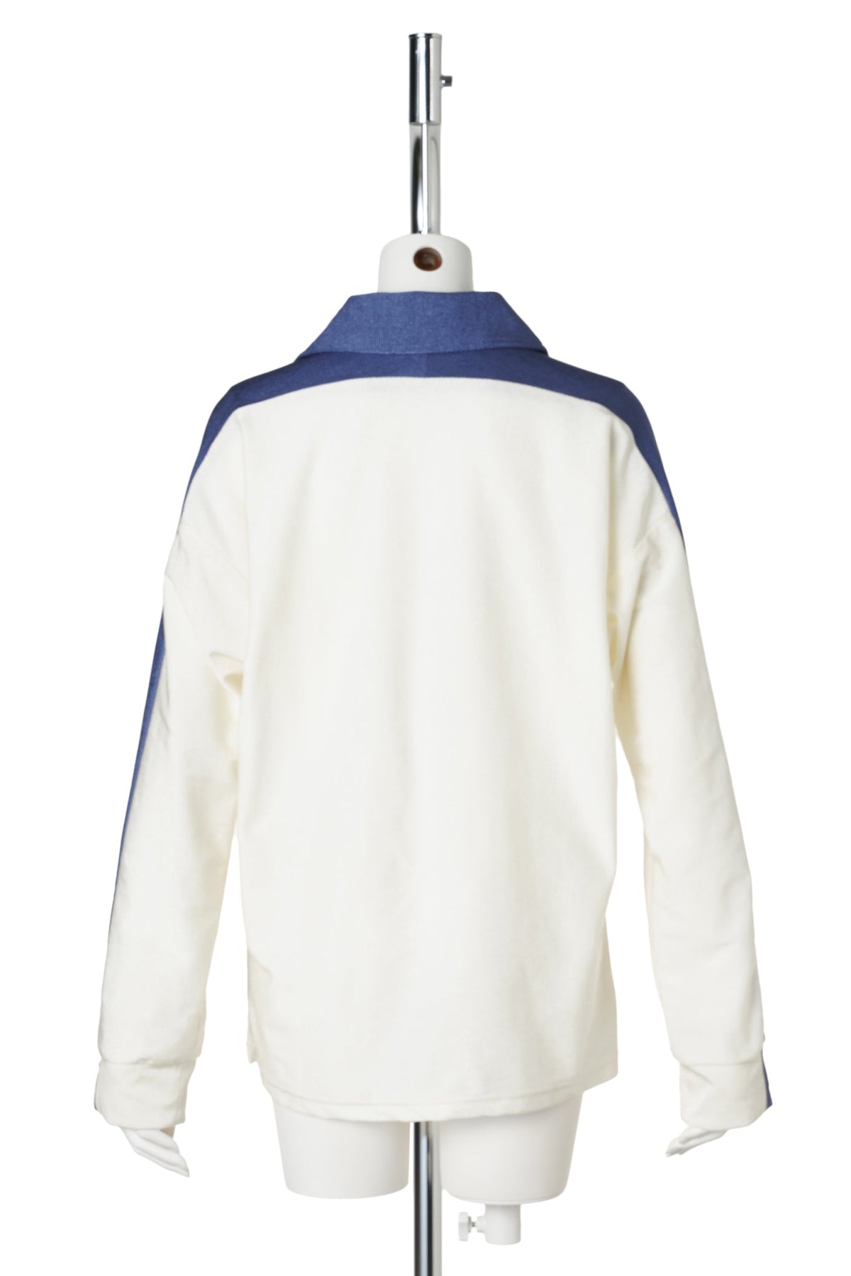 POLO SHIRT WITH BODY BAG / WHITE/ROYAL BLUE