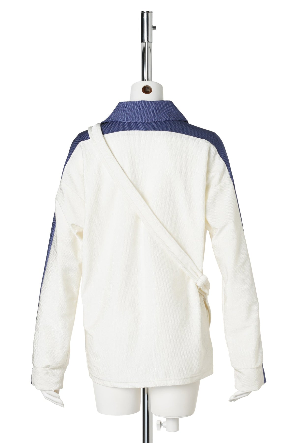 POLO SHIRT WITH BODY BAG / WHITE/ROYAL BLUE