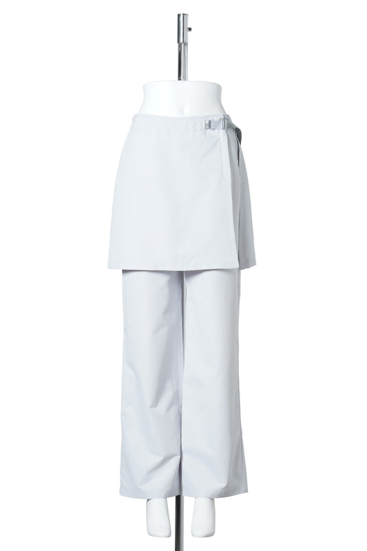 TRAINER SKIRT TROUSERS / LIGHT GREY