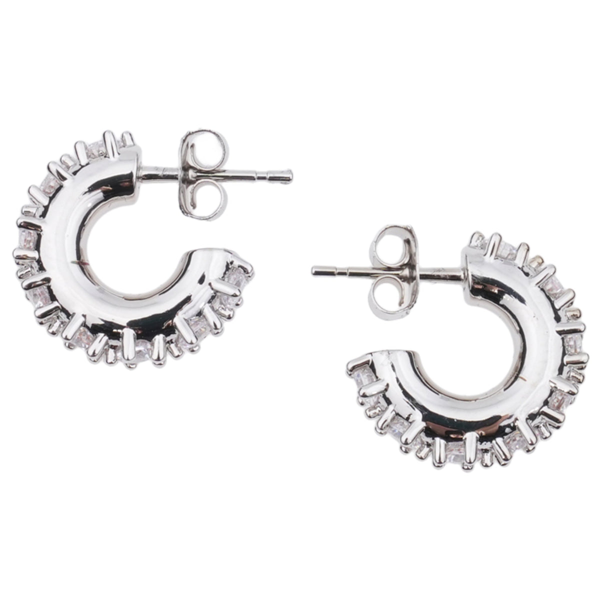 NINA SMALL EARRINGS / PALLADIUM