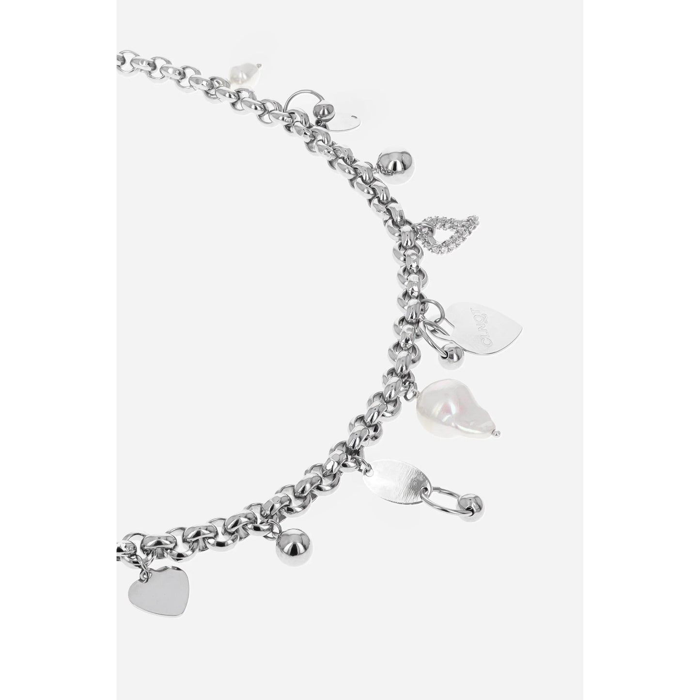 AGYNESS NECKLACE / PALLADIUM