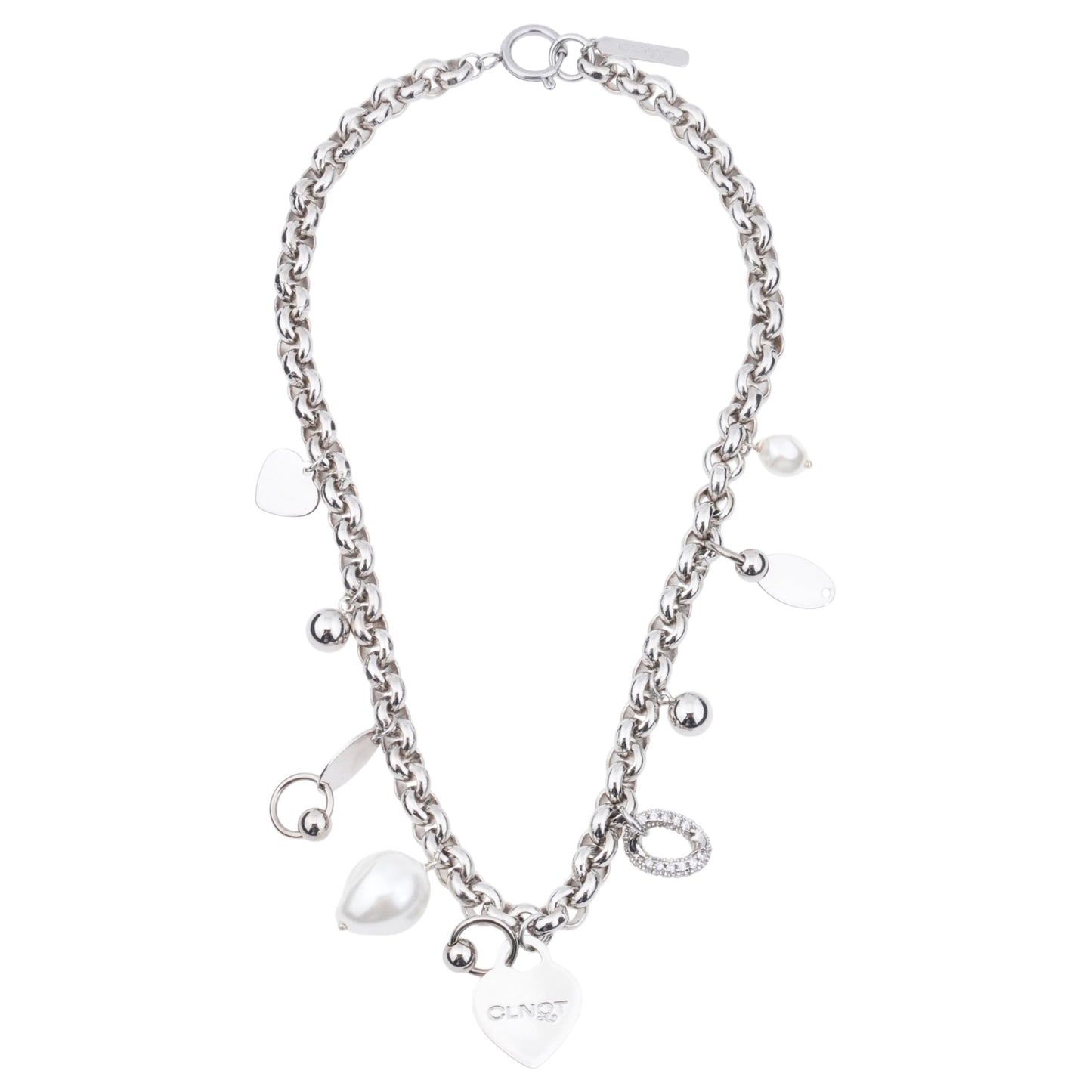AGYNESS NECKLACE / PALLADIUM
