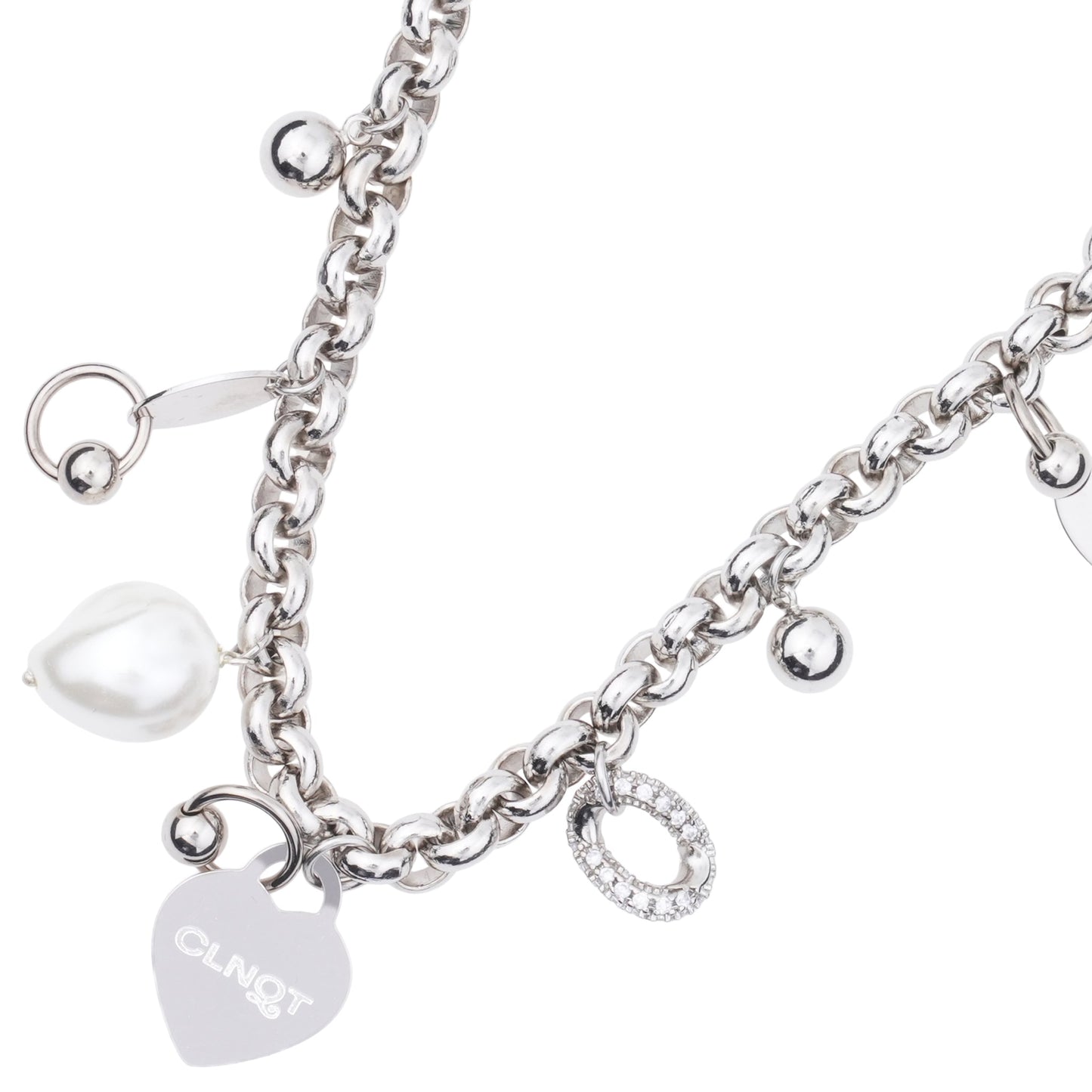 AGYNESS NECKLACE / PALLADIUM