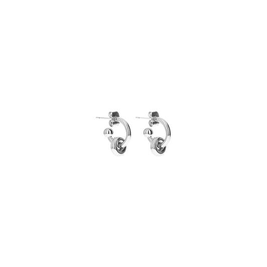 ETHAN EARRINGS / PALLADIUM