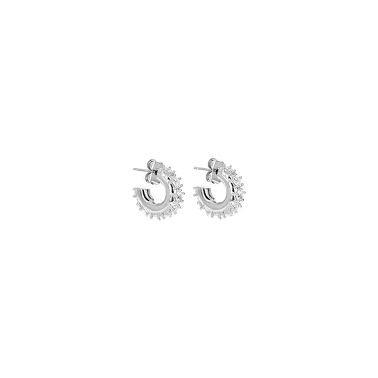 NINA SMALL EARRINGS / PALLADIUM