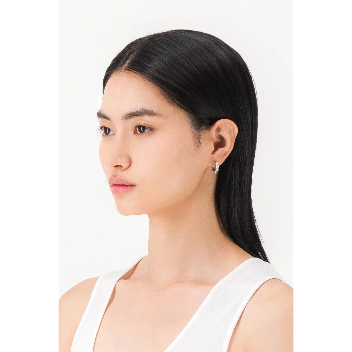 NINA SMALL EARRINGS / PALLADIUM