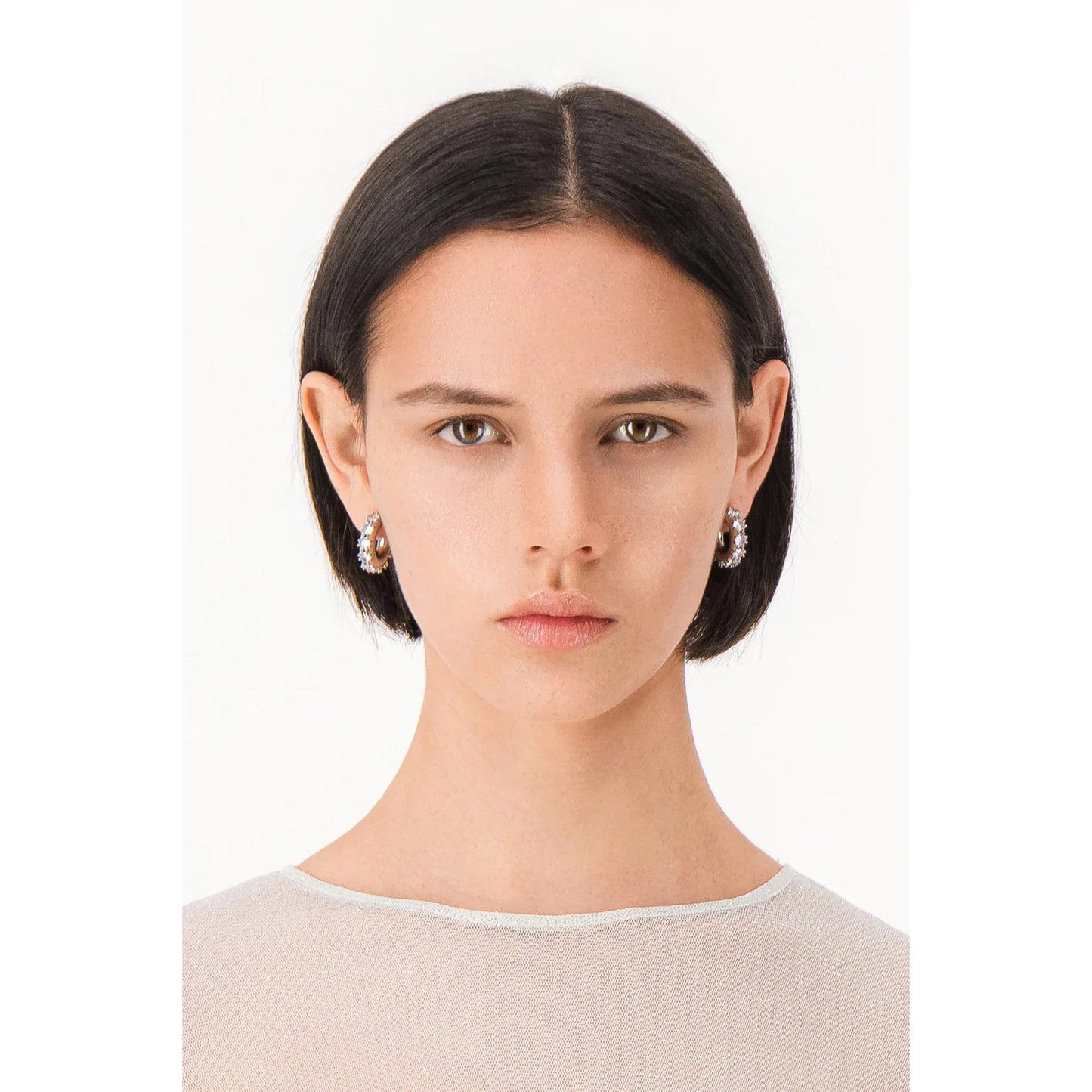 NINA MEDIUM EARRINGS / PALLADIUM
