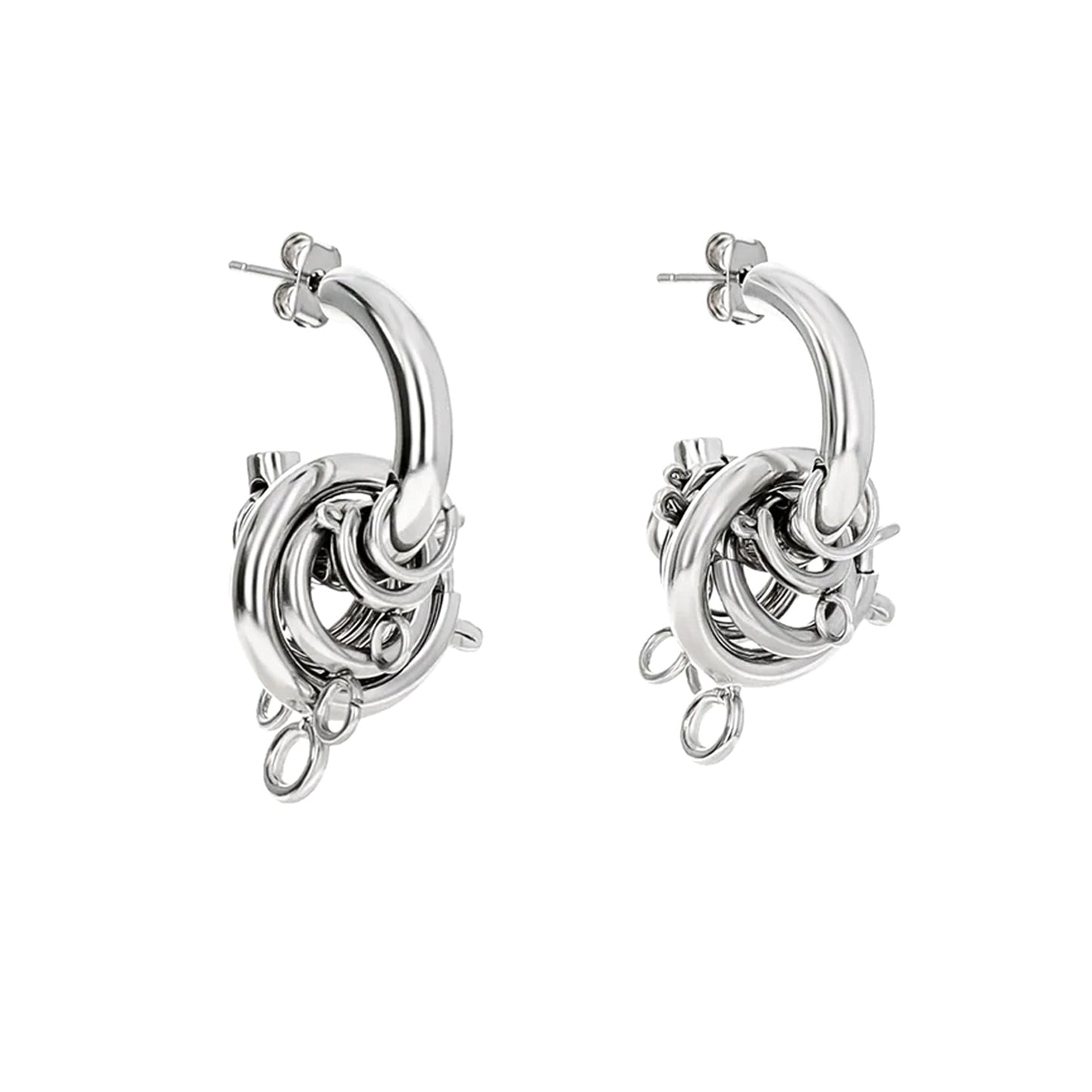 JAY EARRINGS / PALLADIUM