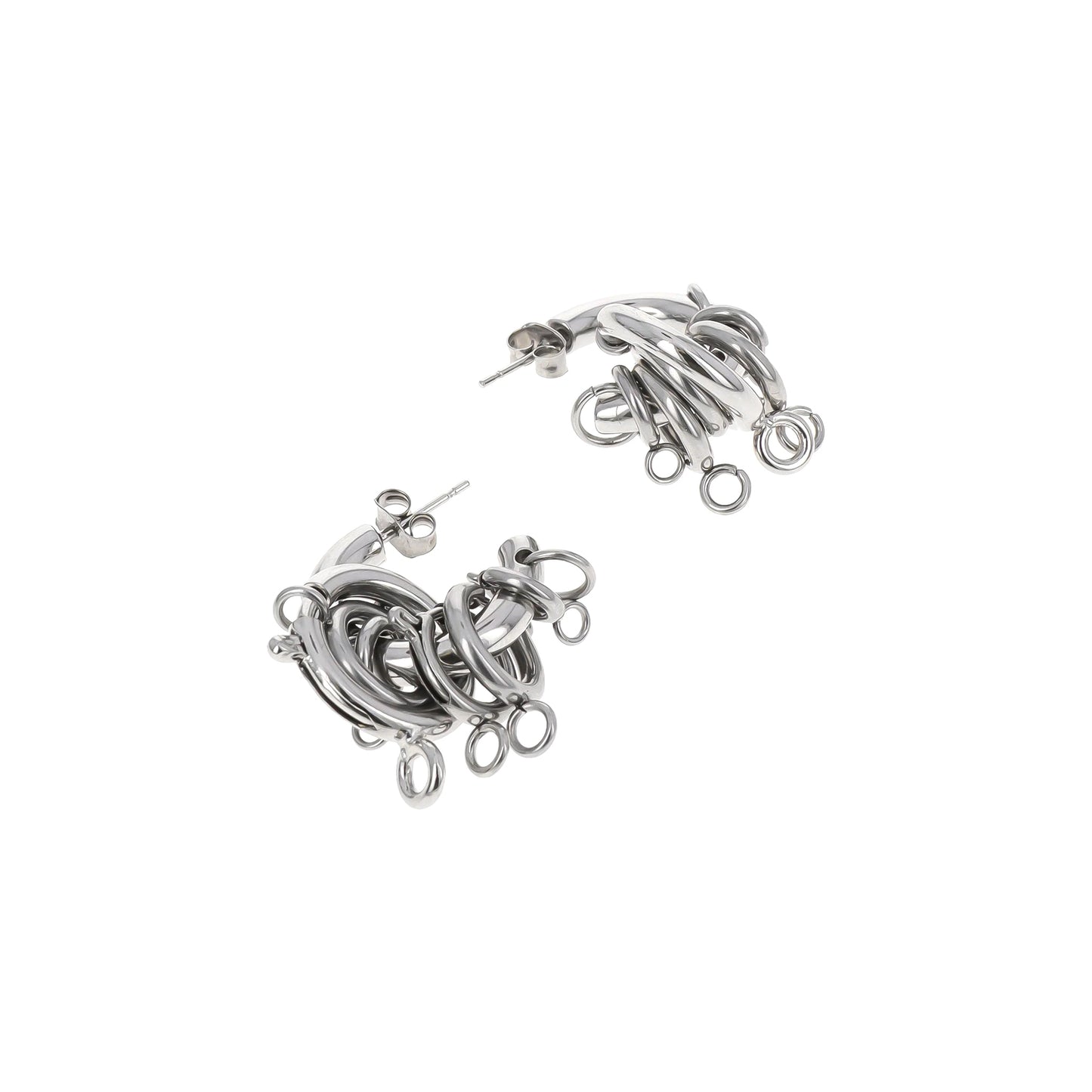 JAY EARRINGS / PALLADIUM