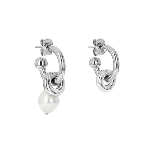 ETHAN PEAL EARRINGS / PALLADIUM