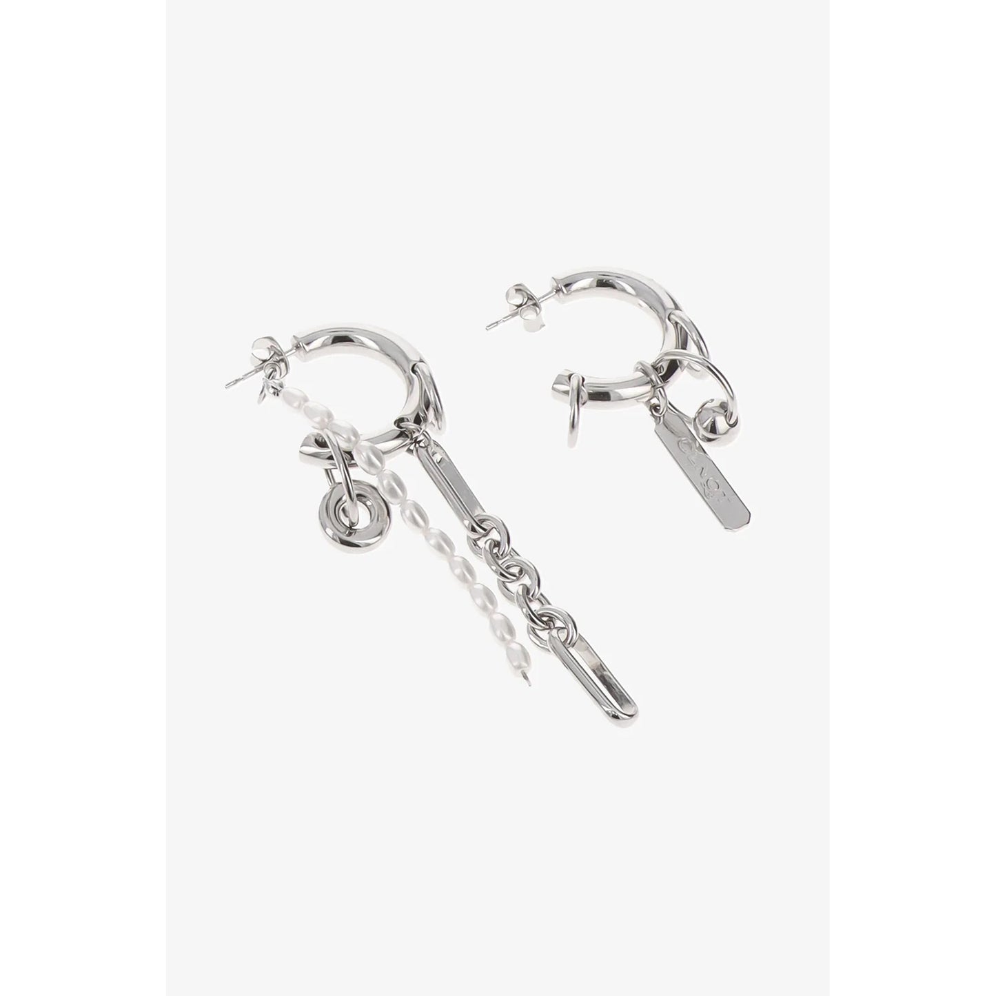 IRIS PEARL EARRINGS / PALLADIUM