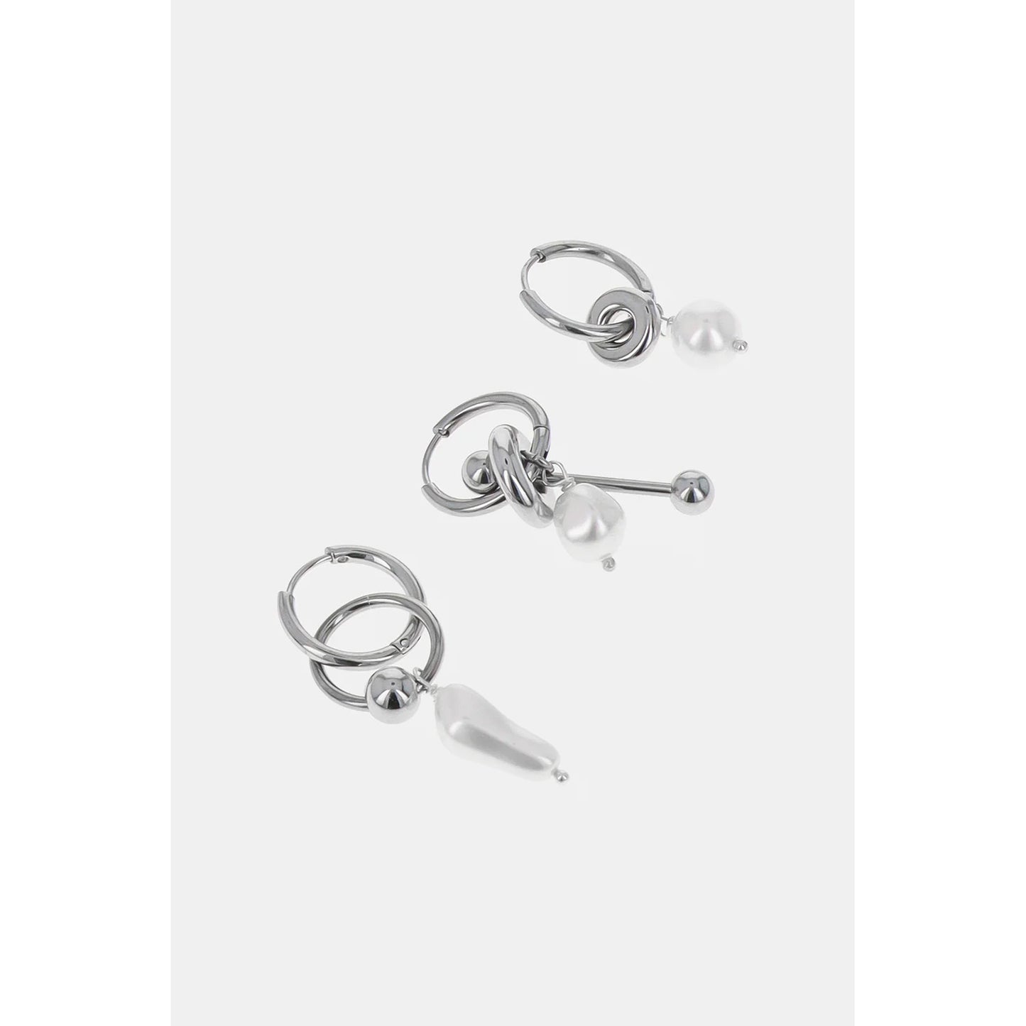 PALMER EARRINGS SET / PALLADIUM