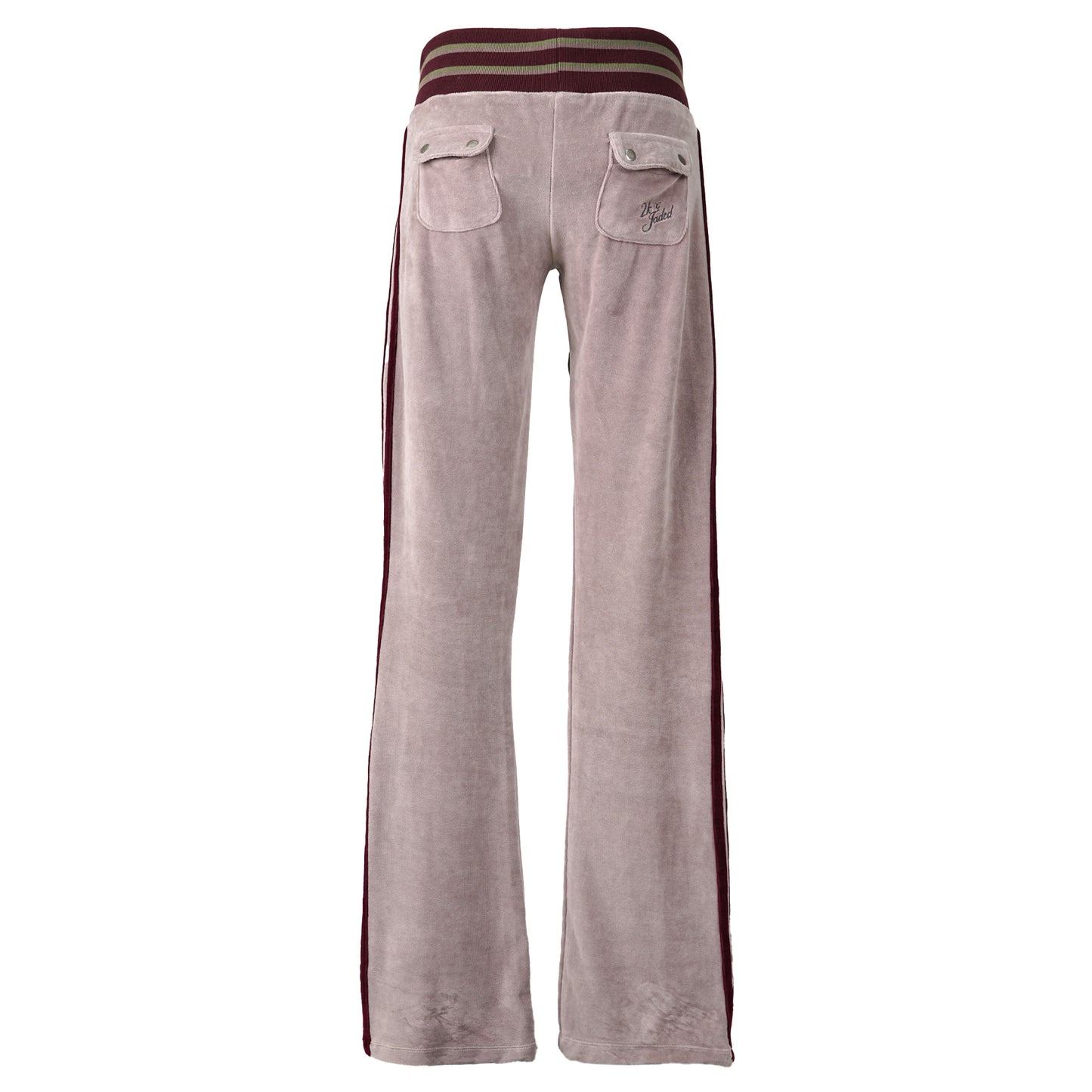 27 VELOUR LOW RISE BOOTCUT TROUSERS / MULTI