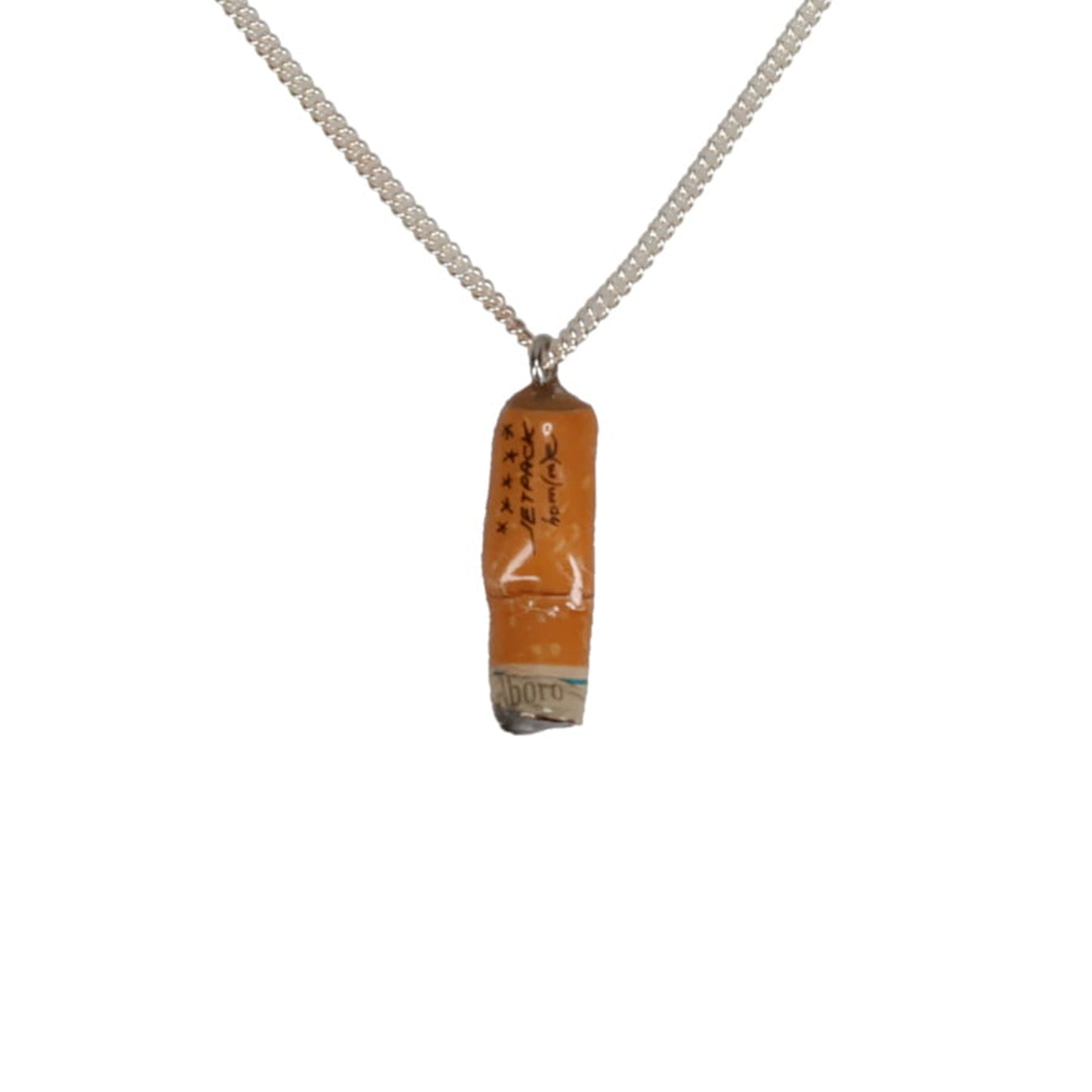 CIGARETTE BUTT NECKLACE / ORANGE