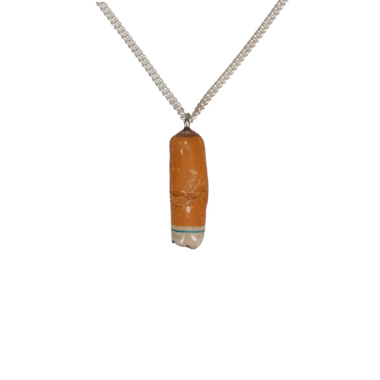 CIGARETTE BUTT NECKLACE / ORANGE