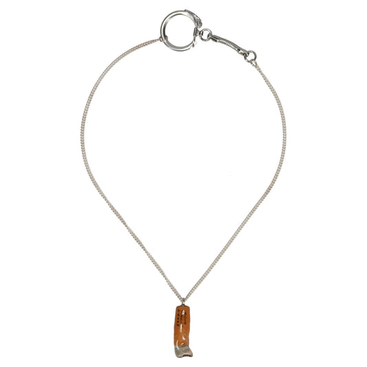 CIGARETTE BUTT NECKLACE / ORANGE