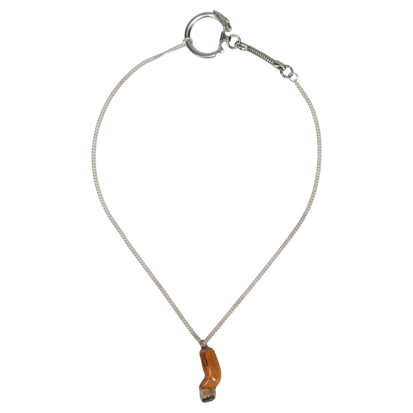 CIGARETTE BUTT NECKLACE / ORANGE