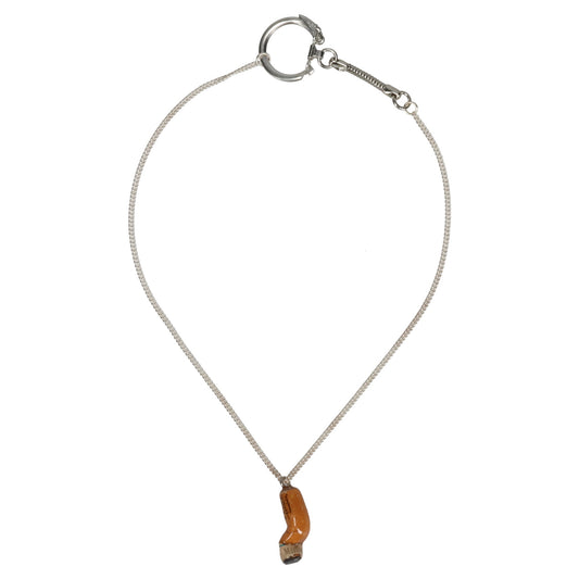 CIGARETTE BUTT NECKLACE / ORANGE