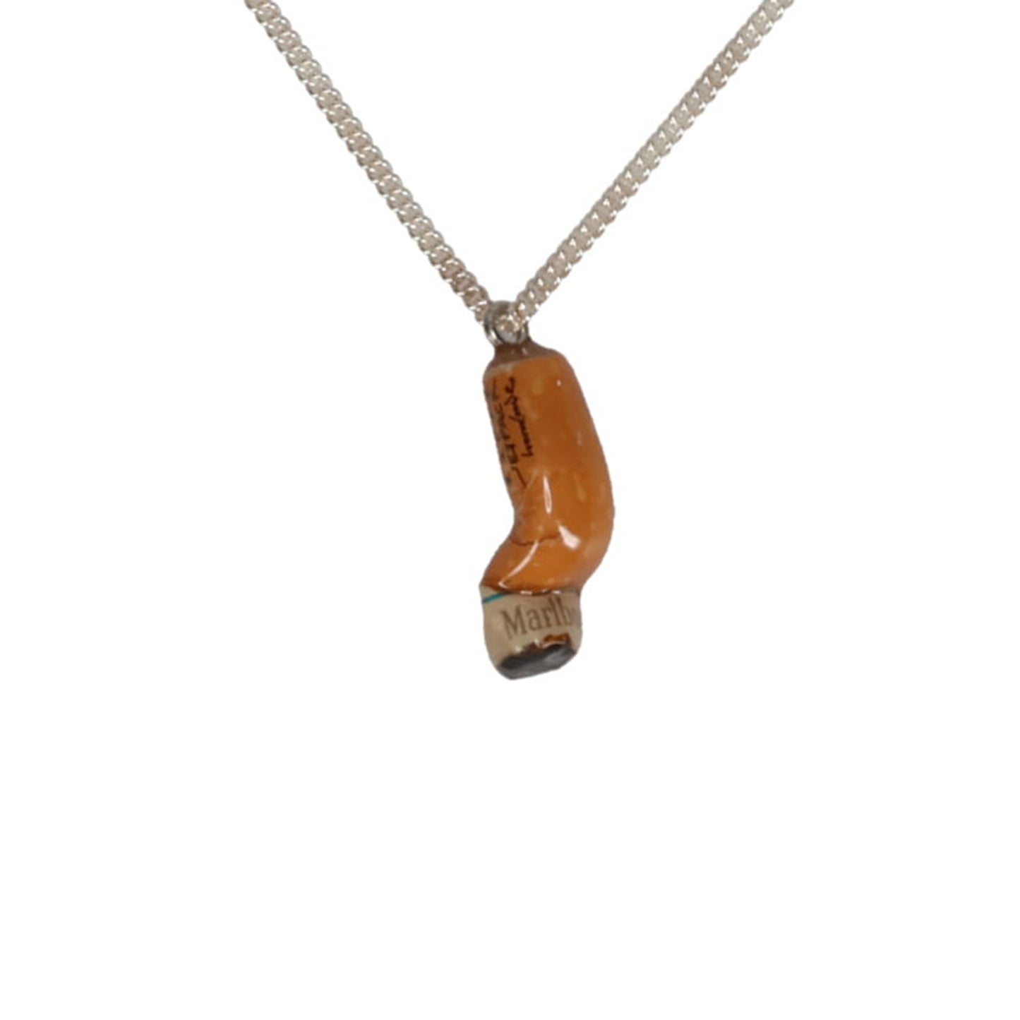 CIGARETTE BUTT NECKLACE / ORANGE