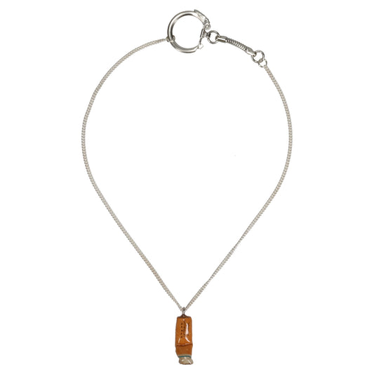 CIGARETTE BUTT NECKLACE / ORANGE