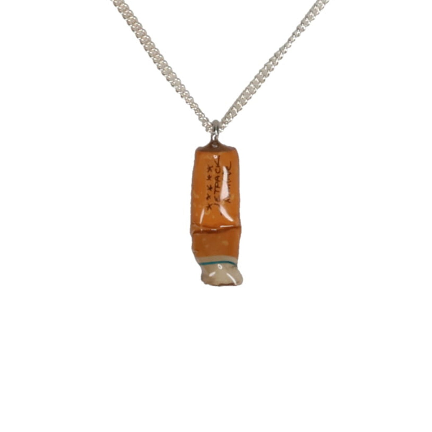 CIGARETTE BUTT NECKLACE / ORANGE