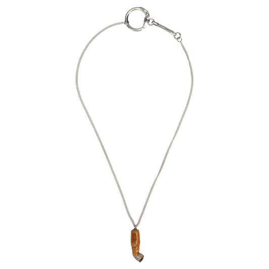 CIGARETTE BUTT NECKLACE / ORANGE