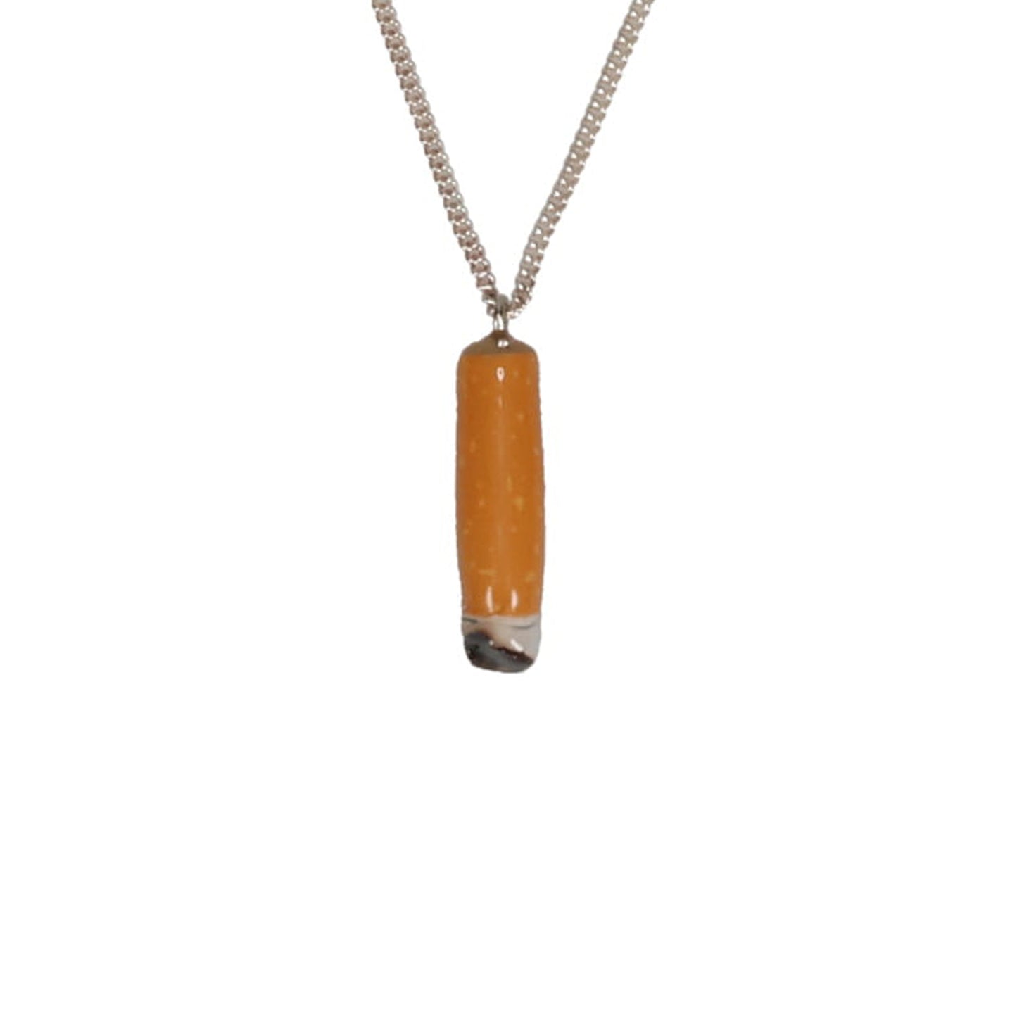 CIGARETTE BUTT NECKLACE / ORANGE