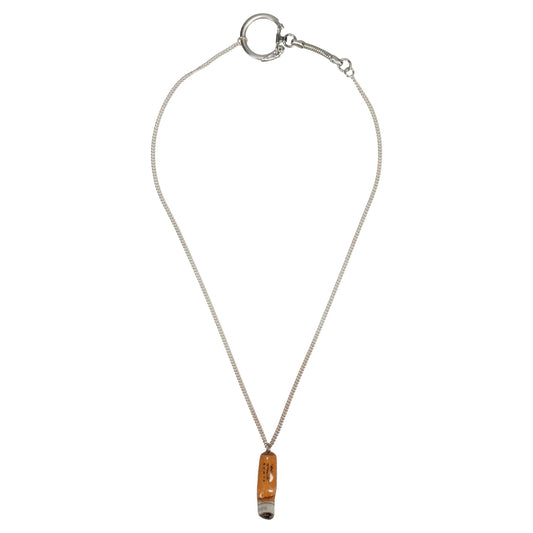 CIGARETTE BUTT NECKLACE / ORANGE