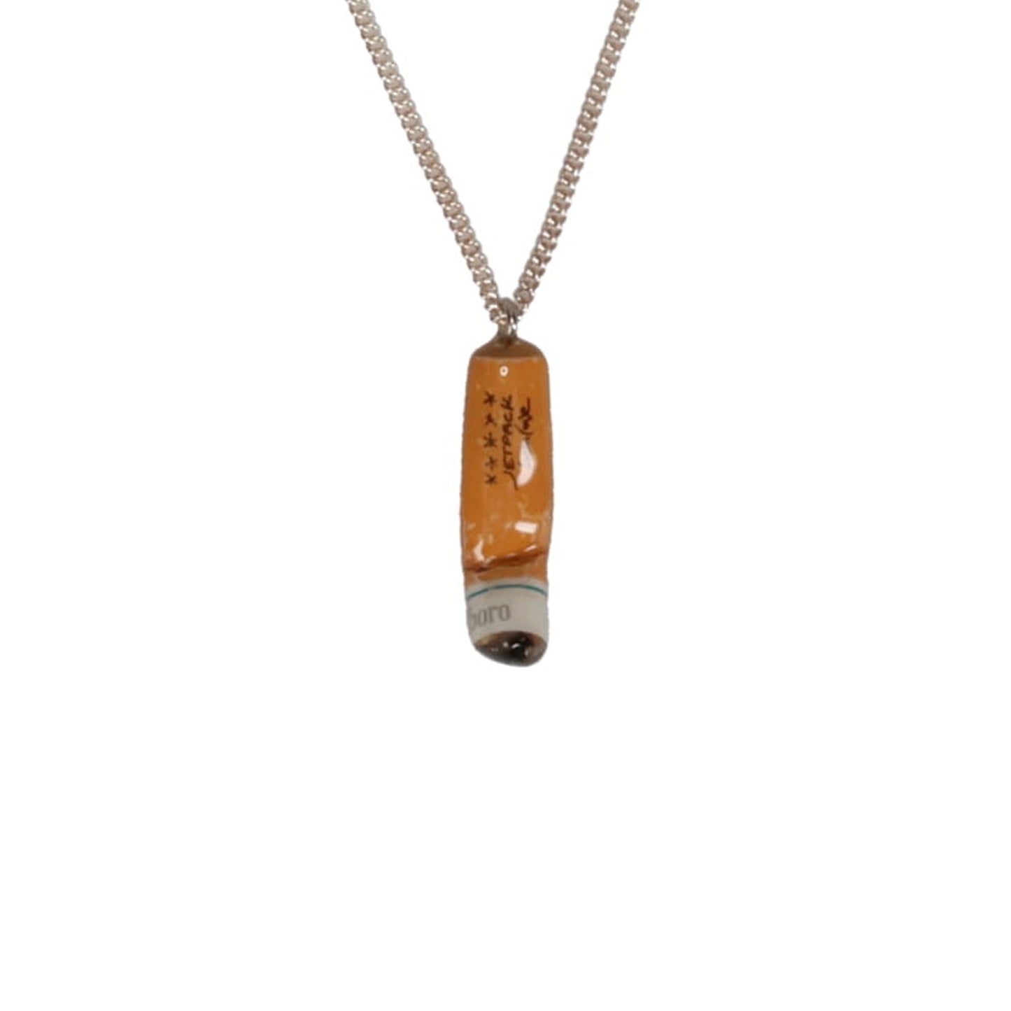 CIGARETTE BUTT NECKLACE / ORANGE