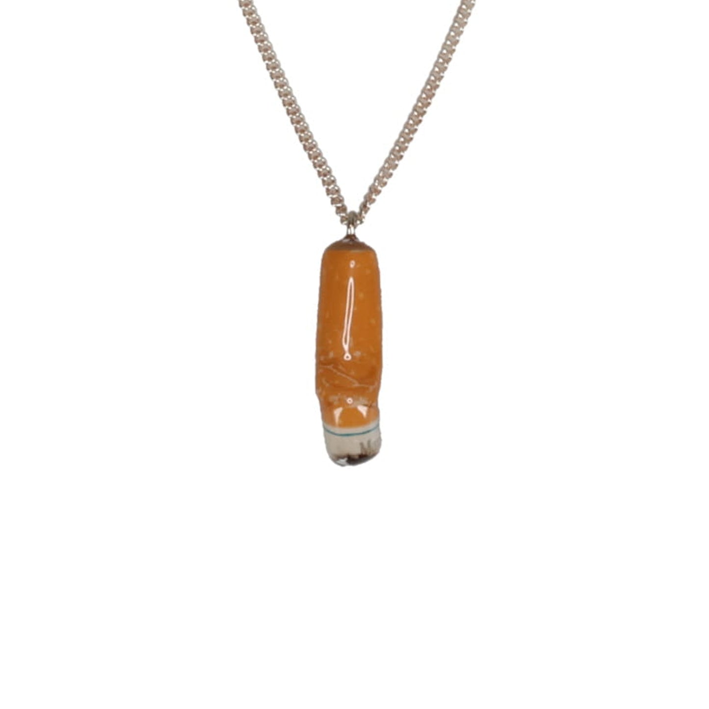 CIGARETTE BUTT NECKLACE / ORANGE