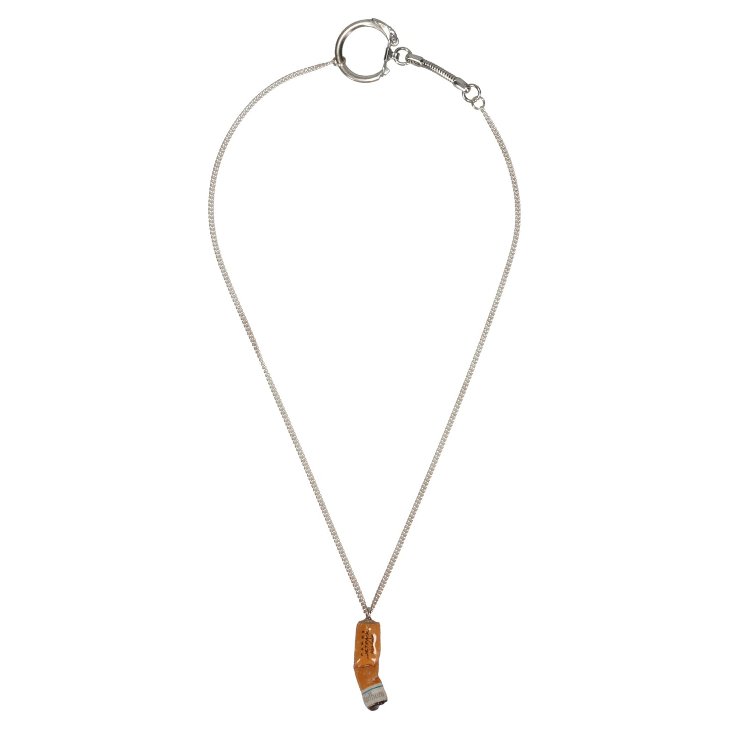 CIGARETTE BUTT NECKLACE / ORANGE