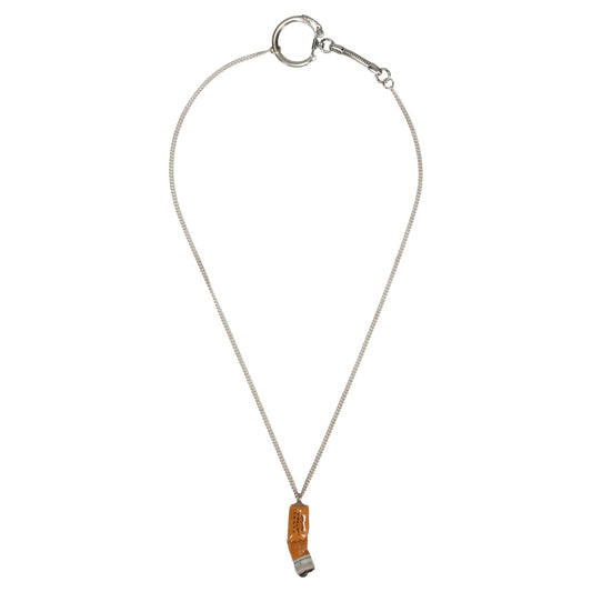 CIGARETTE BUTT NECKLACE / ORANGE