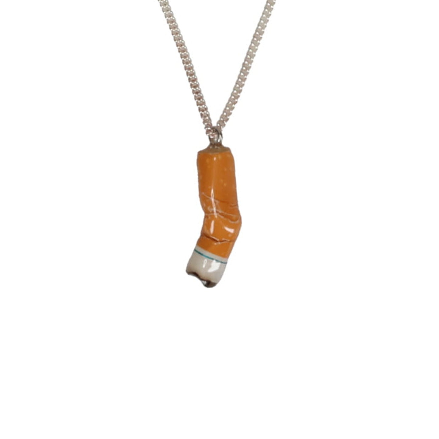 CIGARETTE BUTT NECKLACE / ORANGE