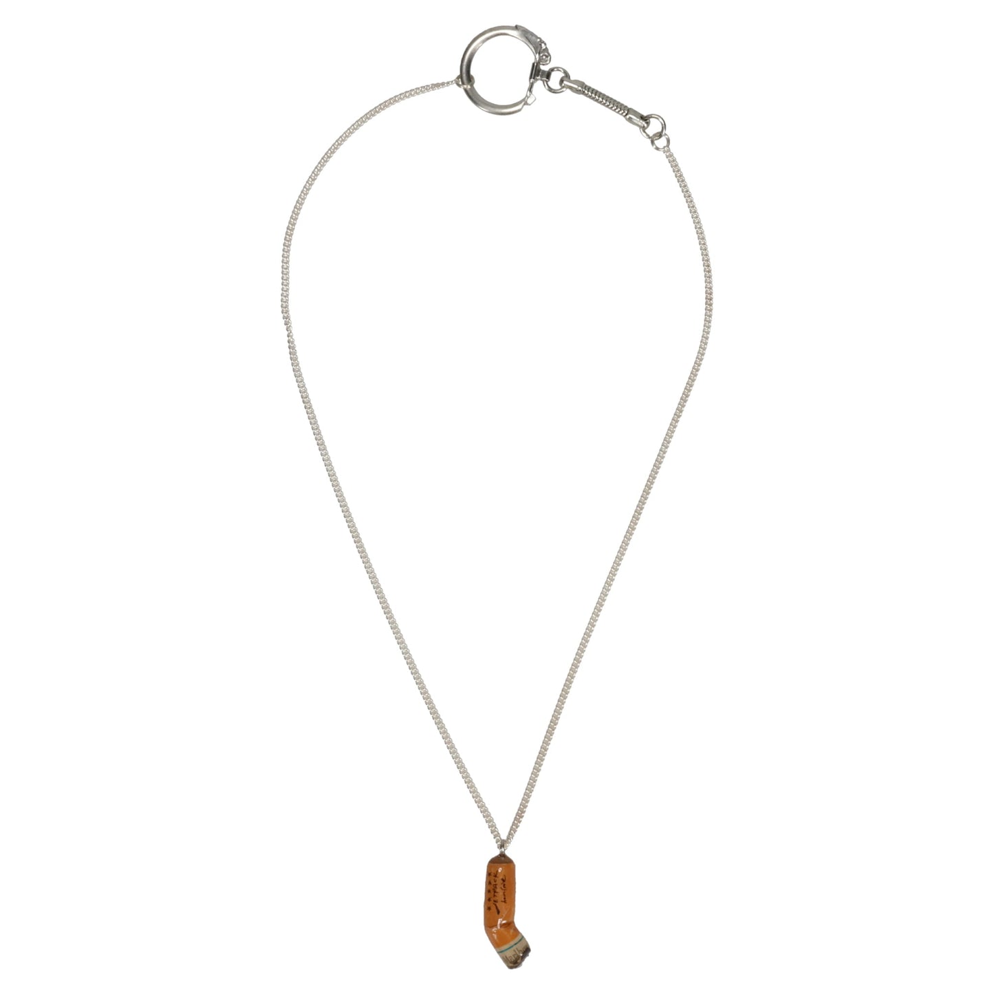 CIGARETTE BUTT NECKLACE / ORANGE