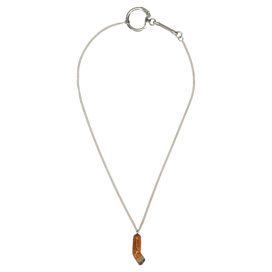 CIGARETTE BUTT NECKLACE / ORANGE