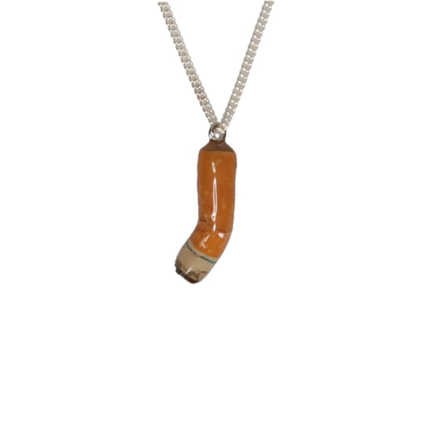 CIGARETTE BUTT NECKLACE / ORANGE