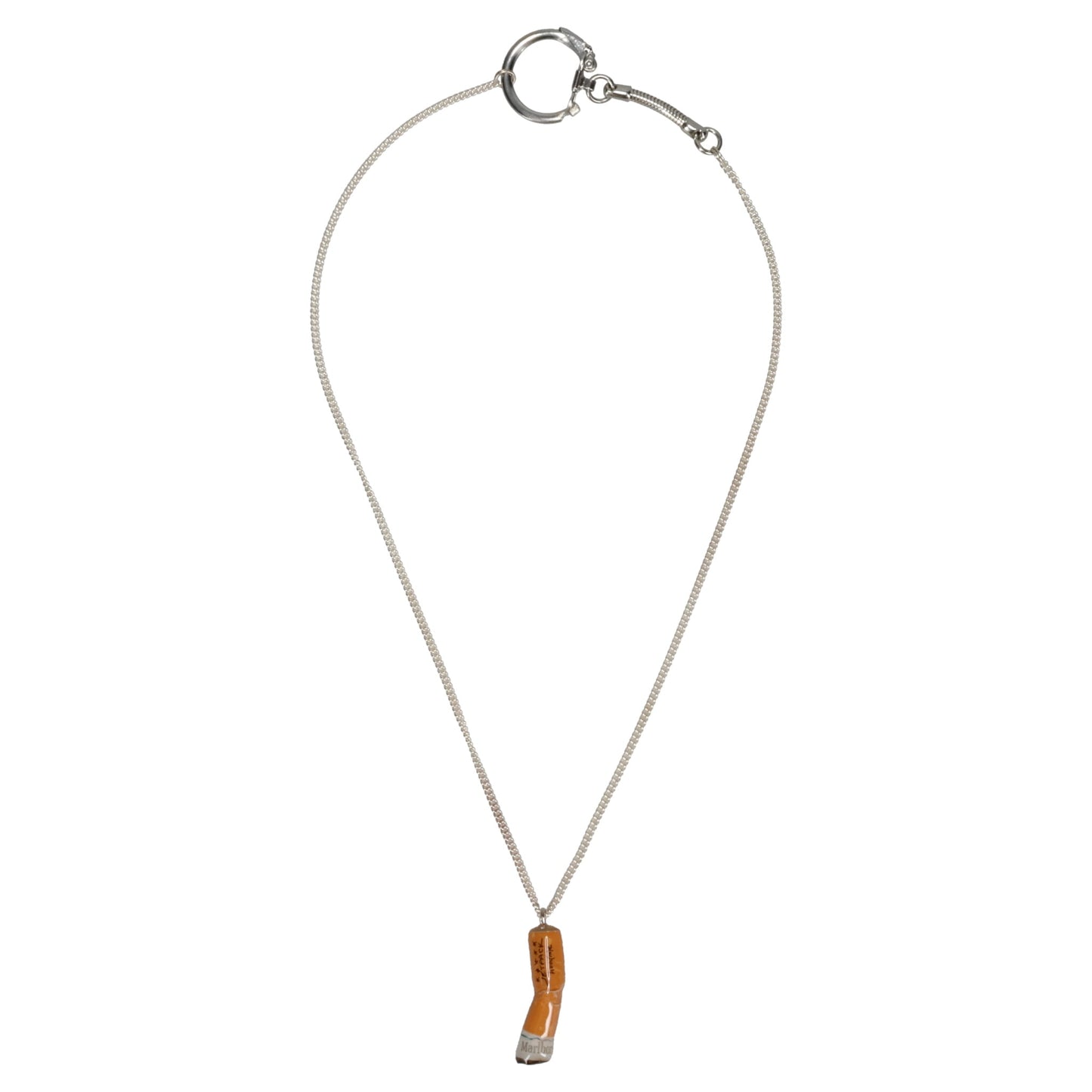 CIGARETTE BUTT NECKLACE / ORANGE