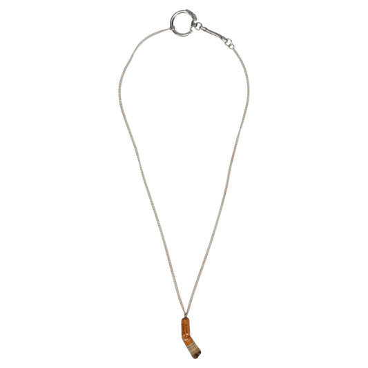 CIGARETTE BUTT NECKLACE / ORANGE