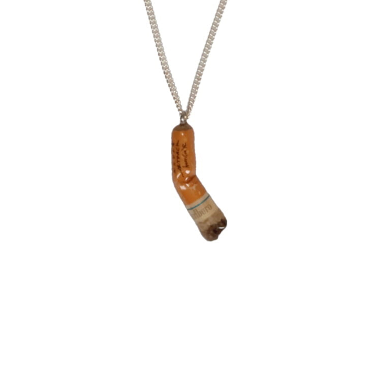 CIGARETTE BUTT NECKLACE / ORANGE