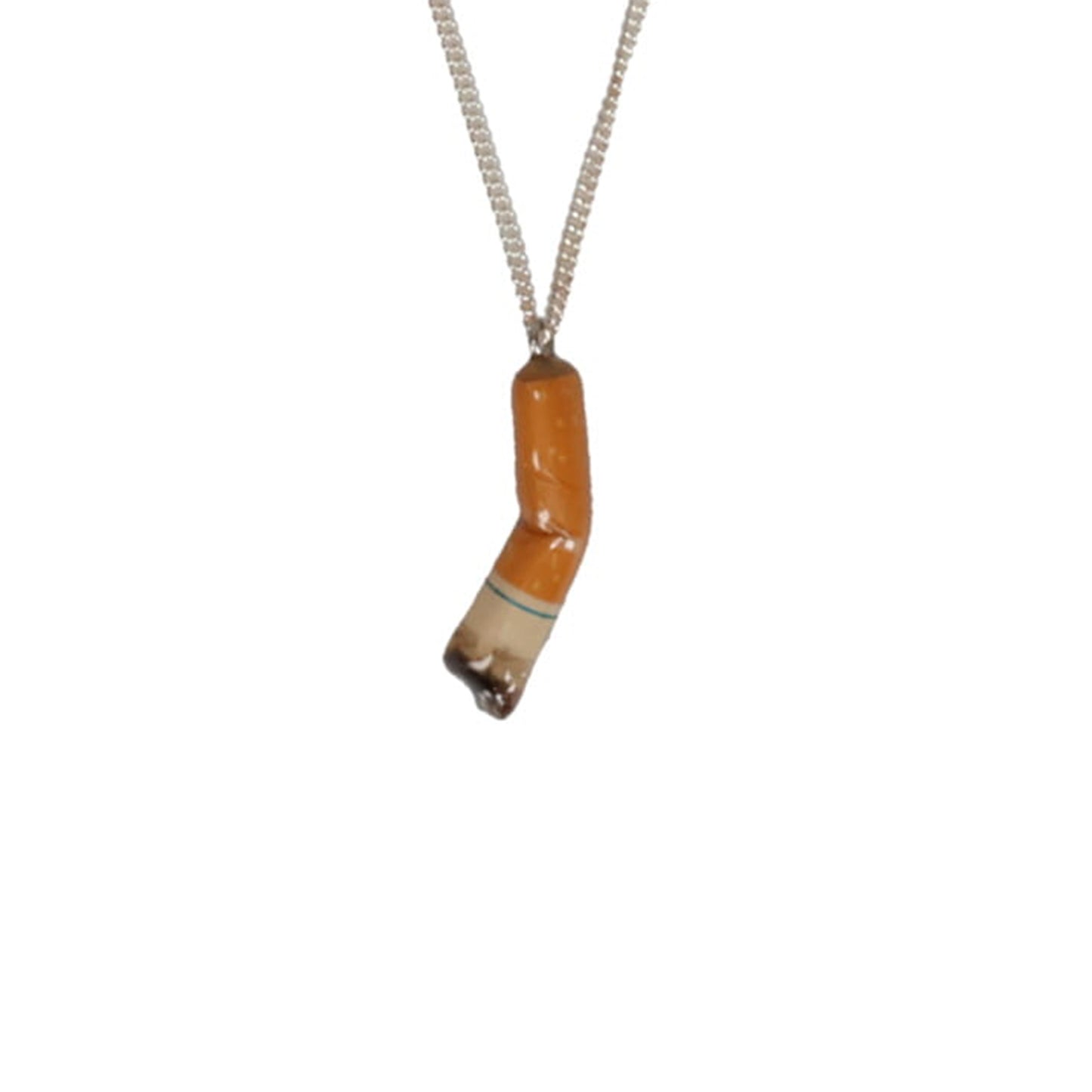 CIGARETTE BUTT NECKLACE / ORANGE