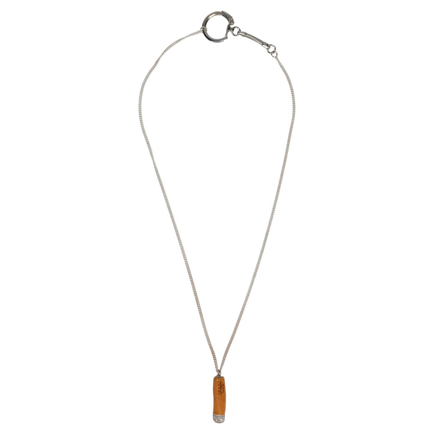 CIGARETTE BUTT NECKLACE / ORANGE