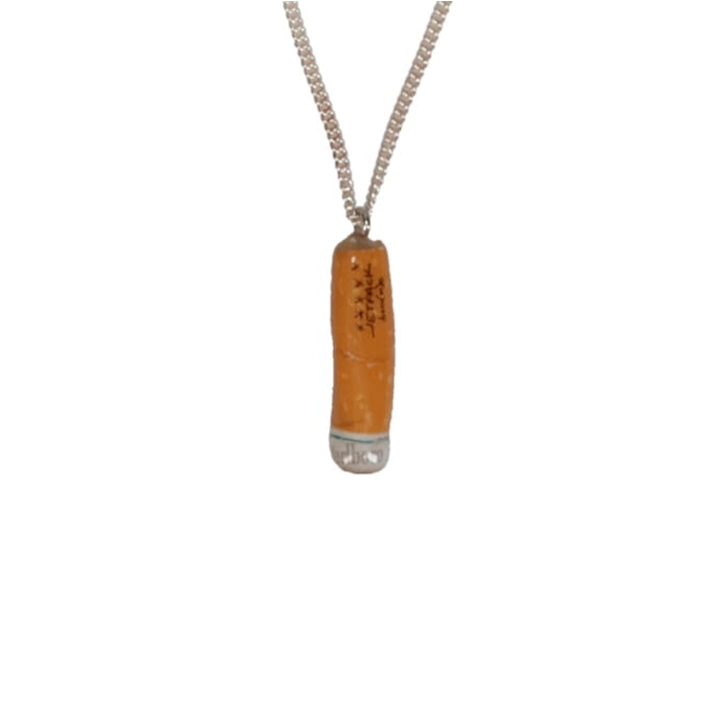 CIGARETTE BUTT NECKLACE / ORANGE