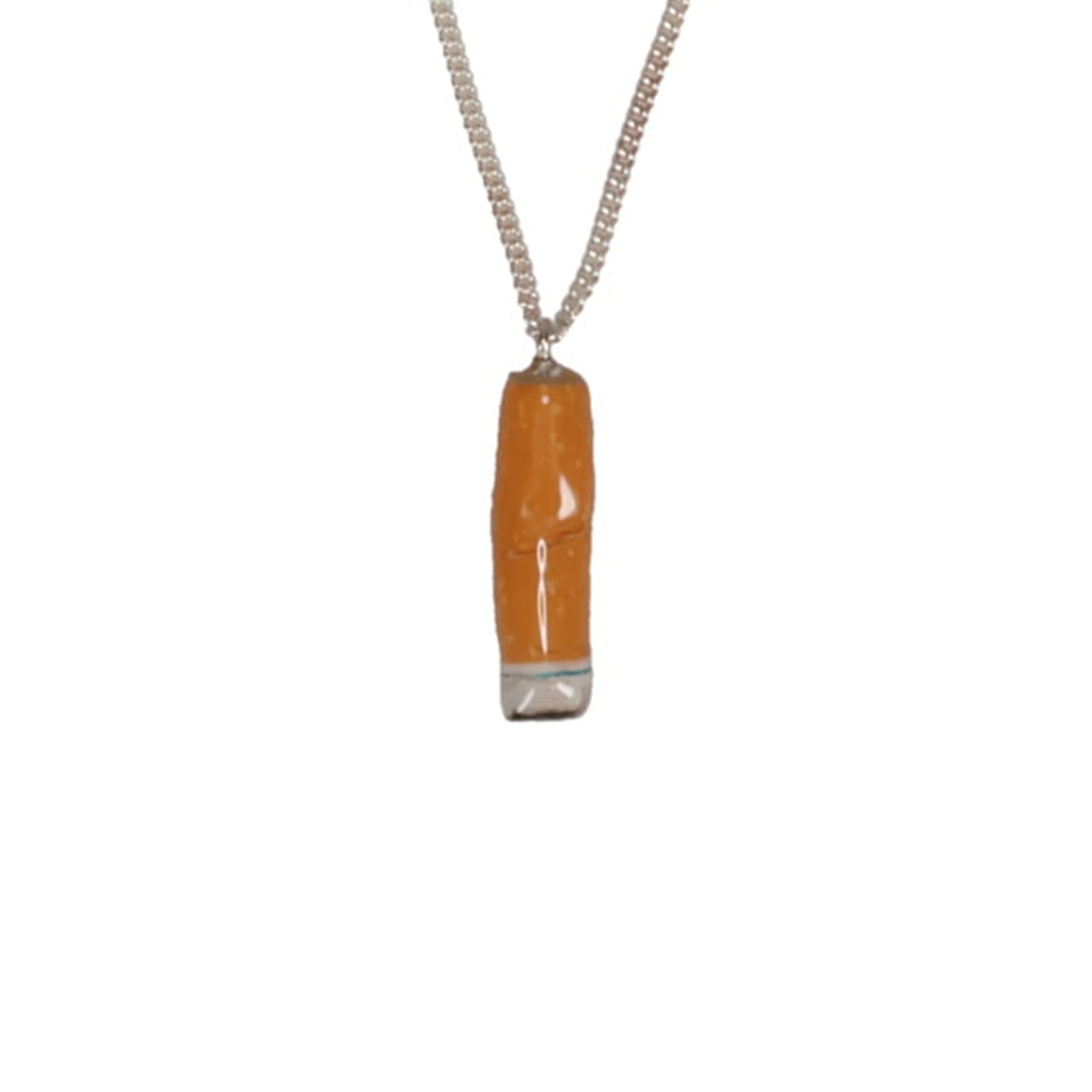 CIGARETTE BUTT NECKLACE / ORANGE