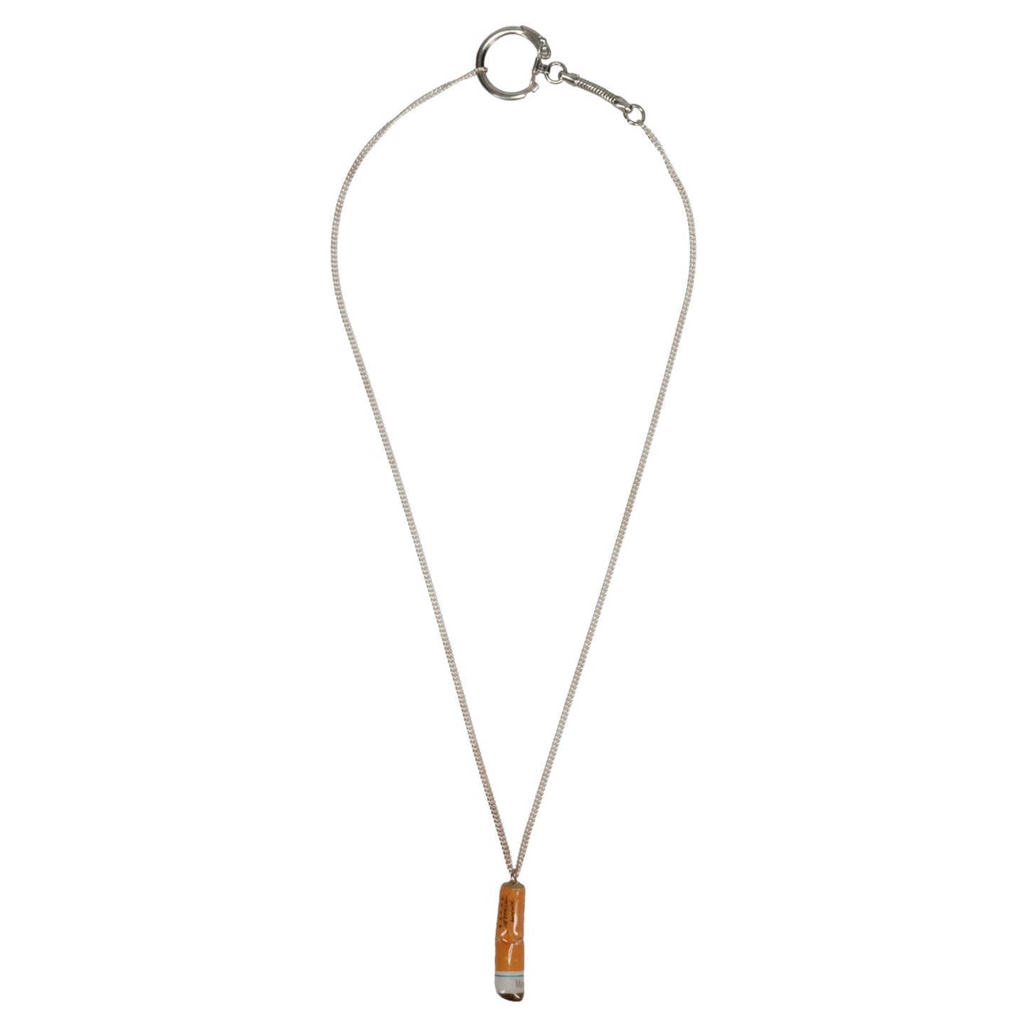 CIGARETTE BUTT NECKLACE / ORANGE