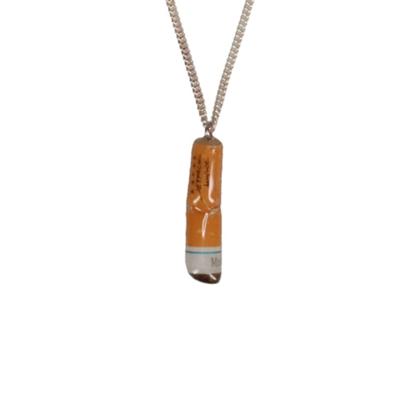 CIGARETTE BUTT NECKLACE / ORANGE